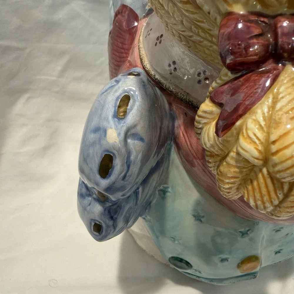 Jay Import Vintage Angel Christmas Tree Ceramic Cookie‎ Jar Collectible